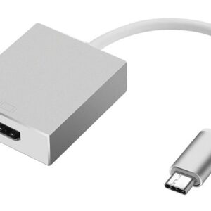 Powertech USB 3.1 USB-C to HDMI Ασημί (CAB-UC006)