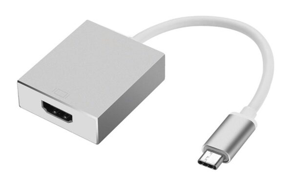 Powertech USB 3.1 USB-C to HDMI Ασημί (CAB-UC006)