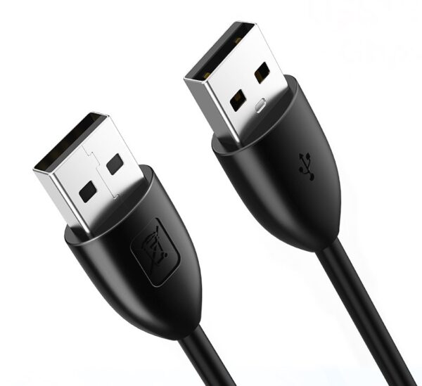 Cabletime USB-A to USB-A 3A 1.5m Μαύρο (CT-AMAM2)