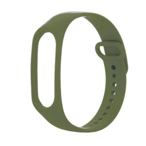 Λουράκι Xiaomi Mi Band 5 / 6 / 7 Χακί Solid Color Silicone Replacement Strap Watchband Khaki