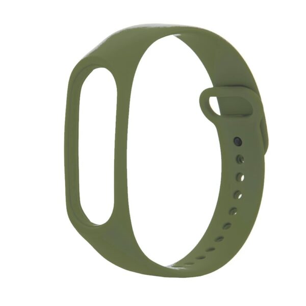 Λουράκι Xiaomi Mi Band 5 / 6 / 7 Χακί Solid Color Silicone Replacement Strap Watchband Khaki