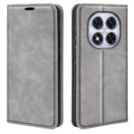 Tel1 Xiaomi Redmi Note 14 Pro 5G / 14 Pro Plus 5G/ Poco X7 5G Retro-skin Magnetic Suction Θήκη Βιβλίο - Grey