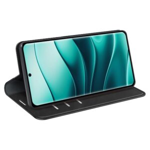 Tel1 Xiaomi Redmi Note 14 Pro 5G / 14 Pro Plus 5G / Poco X7 5G Retro-skin Magnetic Suction Θήκη Βιβλίο - Black