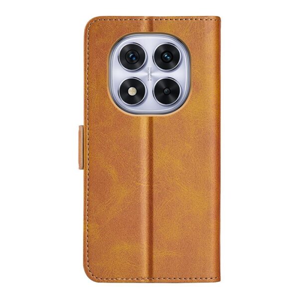 Tel1 Xiaomi Redmi Note 14 Pro 5G, 14 Pro Plus 5G, Poco X7 5G Magnetic Buckle Horizontal Flip Θήκη Βιβλίο - Brown