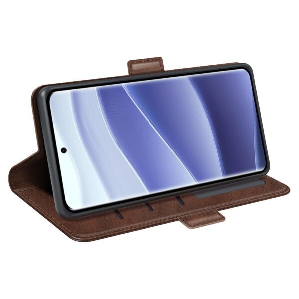 Tel1 Xiaomi Redmi Note 14 Pro 5G / 14 Pro Plus 5G / Poco X7 5G Dual-side Magnetic Buckle Θήκη Βιβλίο - Brown