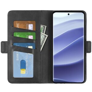 Tel1 Xiaomi Redmi Note 14 Pro 5G, 14 Pro Plus 5G, Poco X7 5G Magnetic Buckle Horizontal Flip Θήκη Βιβλίο - Black