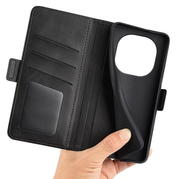 Tel1 Xiaomi Redmi Note 14 Pro 5G, 14 Pro Plus 5G, Poco X7 5G Magnetic Buckle Horizontal Flip Θήκη Βιβλίο - Black