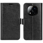 Tel1 Xiaomi Redmi Note 14 Pro 5G/4G, 14 Pro Plus 5G, Poco X7 5G R64 Texture Horizontal Θήκη Βιβλίο - Black