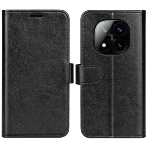 Tel1 Xiaomi Redmi Note 14 Pro 5G/4G, 14 Pro Plus 5G, Poco X7 5G R64 Texture Horizontal Θήκη Βιβλίο - Black