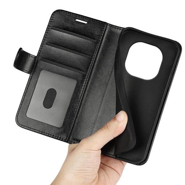 Tel1 Xiaomi Redmi Note 14 Pro 5G/4G, 14 Pro Plus 5G, Poco X7 5G R64 Texture Horizontal Θήκη Βιβλίο - Black