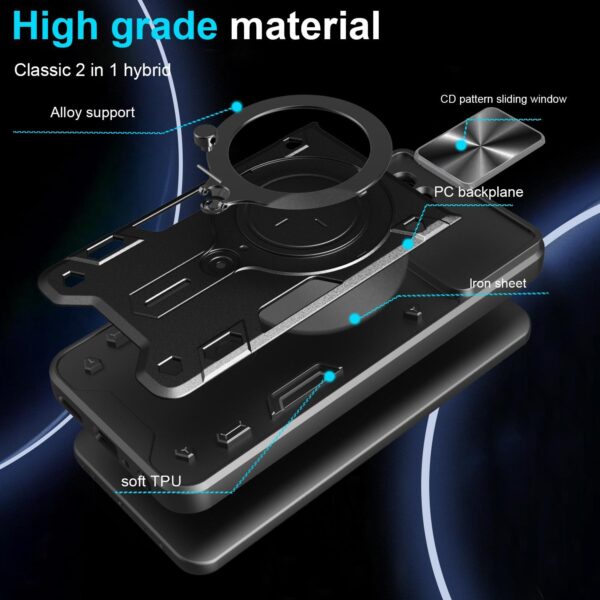 Forcell Xiaomi Poco X7 Pro 5G Sliding Camshield Θήκη Σκληρή - Blue