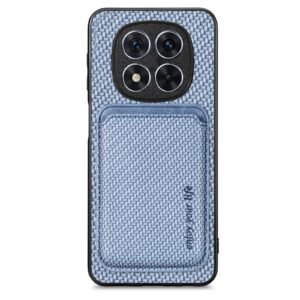Forcell Xiaomi Redmi Note 14 Pro 5G Carbon Fiber Card Magnetic Θήκη Σιλικόνης - Blue