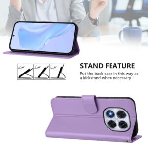 Tel1 Xiaomi Redmi Note 14 Pro 5G / 14 Pro Plus 5G / Poco X7 5G Skin Feel Solid Θήκη Βιβλίο - Purple