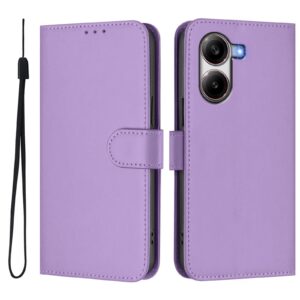 Tel1 Xiaomi Poco X7 Pro 5G Skin Feel Solid Θήκη Βιβλίο - Purple