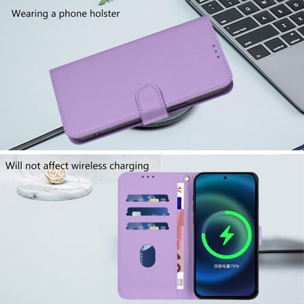 Tel1 Xiaomi Poco X7 Pro 5G Skin Feel Solid Θήκη Βιβλίο - Purple
