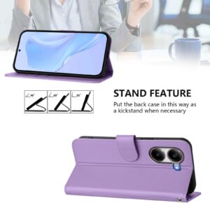 Tel1 Xiaomi Poco X7 Pro 5G Skin Feel Solid Θήκη Βιβλίο - Purple