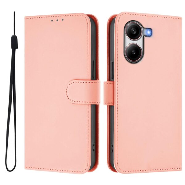 Tel1 Xiaomi Poco X7 Pro 5G Skin Feel Solid Θήκη Βιβλίο - Pink