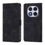 Tel1 Xiaomi Redmi Note 14 Pro 5G / 14 Pro Plus 5G / Poco X7 5G Skin Feel Embossed Θήκη Βιβλίο - Black