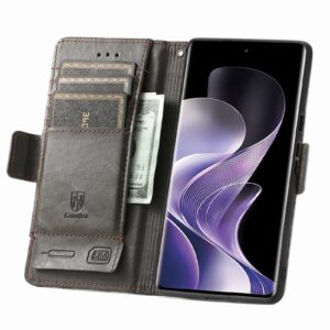 Tel1 Xiaomi Redmi Note 14 Pro 4G / 14 Pro Plus 5G / Poco X7 5G Dual Magnetic Buckle Θήκη Βιβλίο - Grey