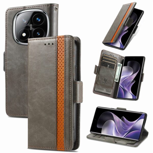 Tel1 Xiaomi Redmi Note 14 Pro 4G / 14 Pro Plus 5G / Poco X7 5G Dual Magnetic Buckle Θήκη Βιβλίο - Grey Tel1 Xiaomi Redmi Note 14 Pro 4G / 14 Pro Plus 5G / Poco X7 5G Dual Magnetic Buckle Θήκη Βιβλίο - Grey