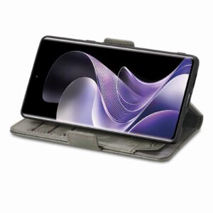 Tel1 Xiaomi Redmi Note 14 Pro 4G / 14 Pro Plus 5G / Poco X7 5G Dual Magnetic Buckle Θήκη Βιβλίο - Grey