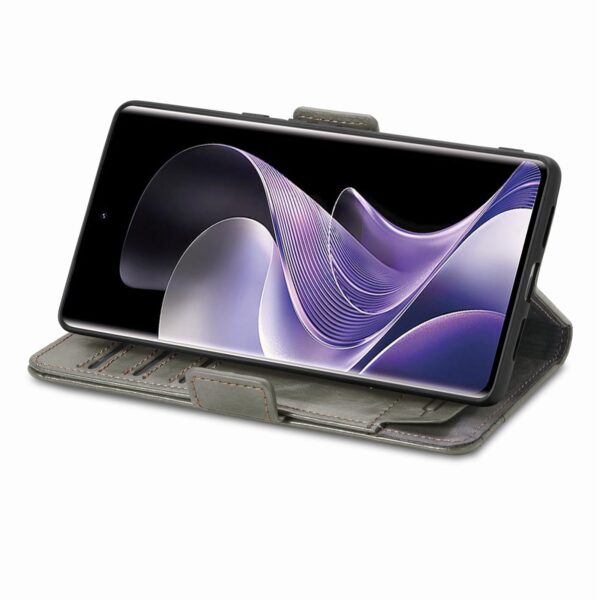 Tel1 Xiaomi Redmi Note 14 Pro 4G / 14 Pro Plus 5G / Poco X7 5G Dual Magnetic Buckle Θήκη Βιβλίο - Grey