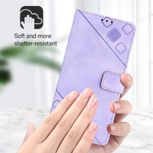 Tel1 Xiaomi Redmi Note 14 Pro 5G / 14 Pro Plus 5G/ Poco X7 5G Skin Feel Embossed Θήκη Βιβλίο - Purple
