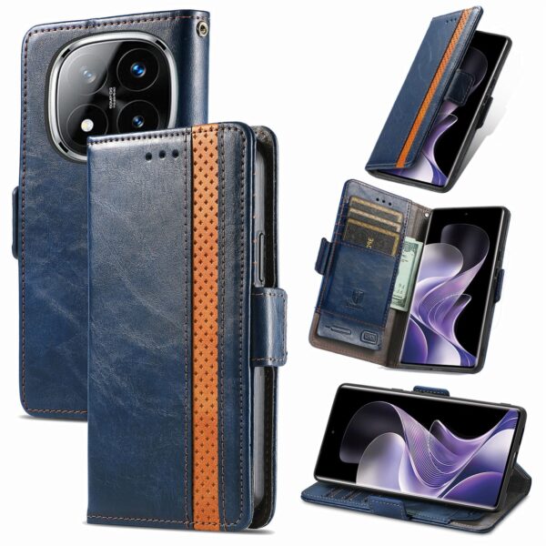 Tel1 Xiaomi Redmi Note 14 Pro 4G / 14 Pro Plus 5G / Poco X7 5G Dual Magnetic Buckle Θήκη Βιβλίο - Blue Tel1 Xiaomi Redmi Note 14 Pro 4G / 14 Pro Plus 5G / Poco X7 5G Dual Magnetic Buckle Θήκη Βιβλίο - Blue