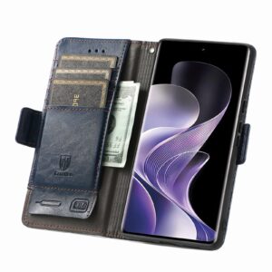 Tel1 Xiaomi Redmi Note 14 Pro 4G / 14 Pro Plus 5G / Poco X7 5G Dual Magnetic Buckle Θήκη Βιβλίο - Blue