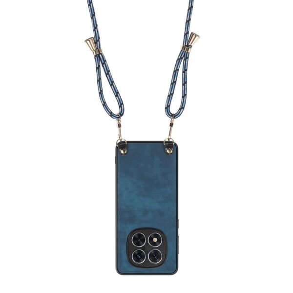 Forcell Xiaomi Redmi Note 14 Pro Plus 5G Vintage Back Cover with Strap Θήκη Σιλικόνης - Blue