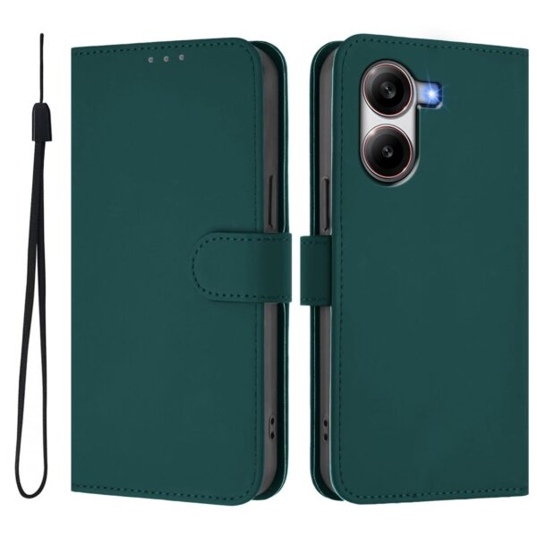 Tel1 Xiaomi Poco X7 Pro 5G Skin Feel Solid Θήκη Βιβλίο - Green