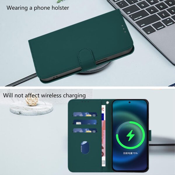 Tel1 Xiaomi Poco X7 Pro 5G Skin Feel Solid Θήκη Βιβλίο - Green