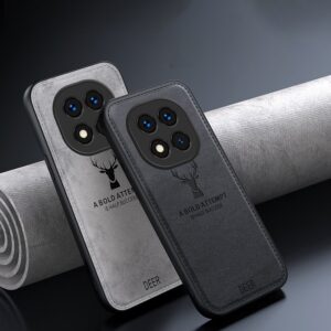 Forcell Xiaomi Redmi Note 14 Pro Plus 5G Cloth Skin All-inclusive Θήκη Σιλικόνης - Grey