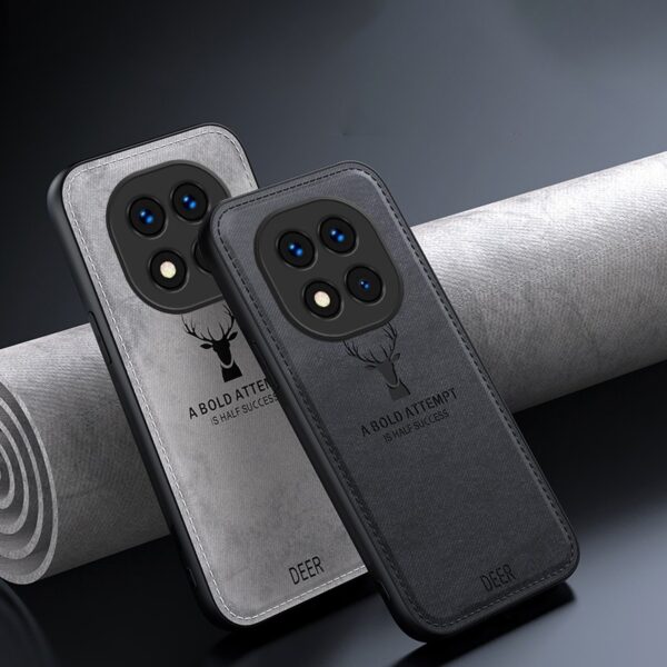 Forcell Xiaomi Redmi Note 14 Pro Plus 5G Cloth Skin All-inclusive Θήκη Σιλικόνης - Grey