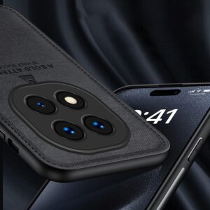 Forcell Xiaomi Redmi Note 14 Pro Plus 5G Cloth Skin All-inclusive Θήκη Σιλικόνης - Grey