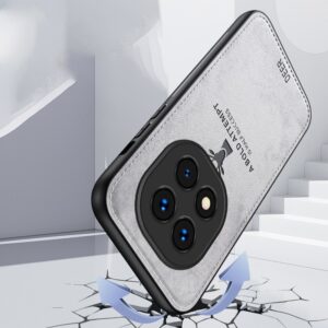 Forcell Xiaomi Redmi Note 14 Pro Plus 5G Cloth Skin All-inclusive Θήκη Σιλικόνης - Grey