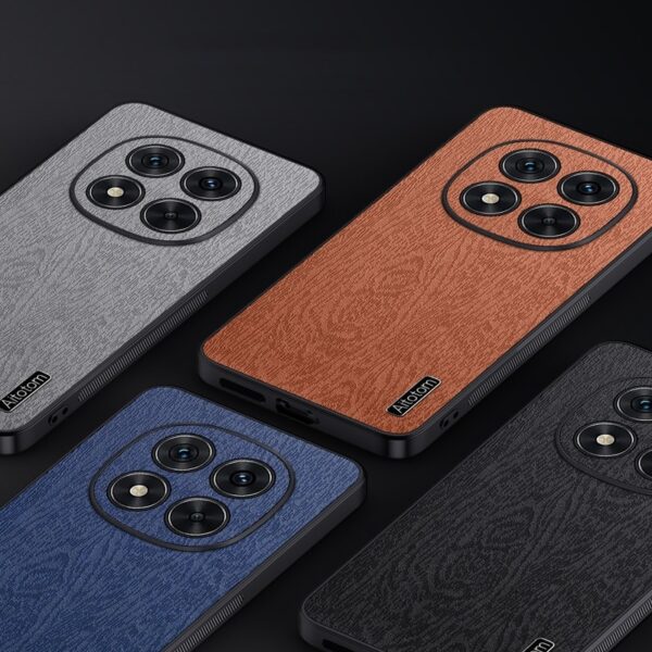 Forcell Xiaomi Redmi Note 14 Pro 5G Tree Bark Shockproof Θήκη Σιλικόνης - Grey