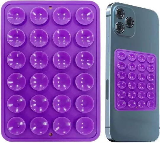 Techsuit Βάση Κινητού - Βεντούζα για Selfies Phone Holder (SM PAD) Purple