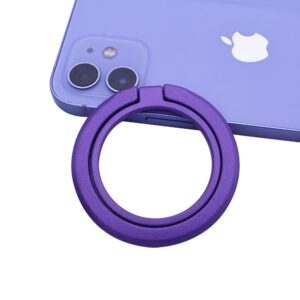 Techsuit Magsafe Phone Ring Mpr3 Round Shape Aluminium Alloy 3m Purple