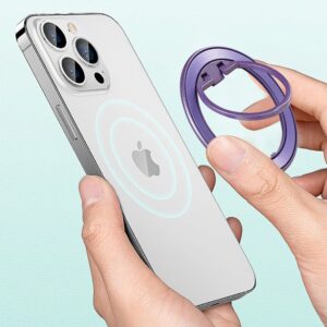 Techsuit - MagSafe Phone Ring (MPR2) - Round Shape, Aluminium Alloy - Blue