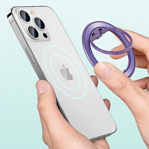 Techsuit - MagSafe Phone Ring (MPR2) - Round Shape, Aluminium Alloy - Blue