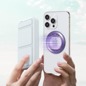 Techsuit - MagSafe Phone Ring (MPR2) - Round Shape, Aluminium Alloy - Green