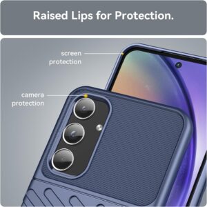 Forcell Samsung Galaxy A56 5G Thunderbolt Shockproof Θήκη Σιλικόνης - Blue