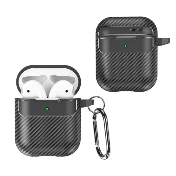 AirPods 2 Θήκη Carbon Earphone Case Black