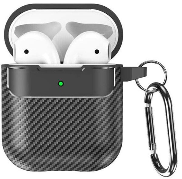 AirPods 2 Θήκη Carbon Earphone Case Black