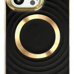 Forcell Samsung Galaxy S23 Magsafe Circle Glam Θήκη Σιλικόνης - Black