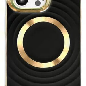 Forcell Samsung Galaxy S23 Magsafe Circle Glam Θήκη Σιλικόνης - Black