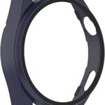 Universal Smartwatch 46mm Tempered Glass Screen Protector + Fully Plating PC Case Blue