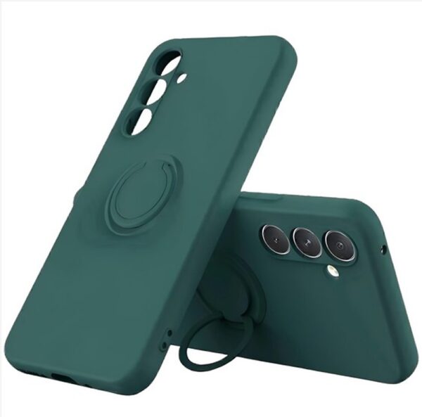 Forcell Samsung Galaxy A26 5G / A17 5G Ring Holder Θήκη Σιλικόνης - Green Forcell Samsung Galaxy A26 5G / A17 5G Ring Holder Θήκη Σιλικόνης - Green