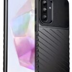 Forcell Samsung Galaxy A56 5G Thunderbolt Shockproof Θήκη Σιλικόνης - Black